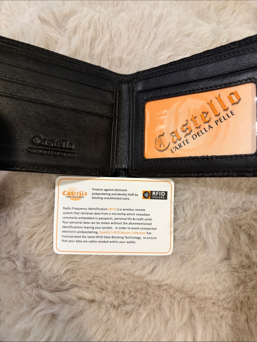 Espresso, Brown Leather RFID Bi-Fold Wallet